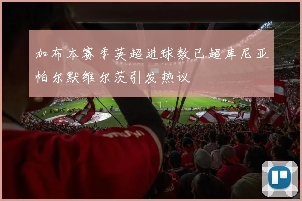 加布本赛季英超进球数已超库尼亚帕尔默维尔茨引发热议